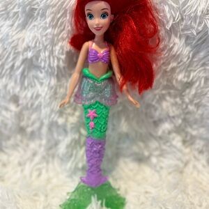 Mermaid Doll with Red Hair and Green Tail